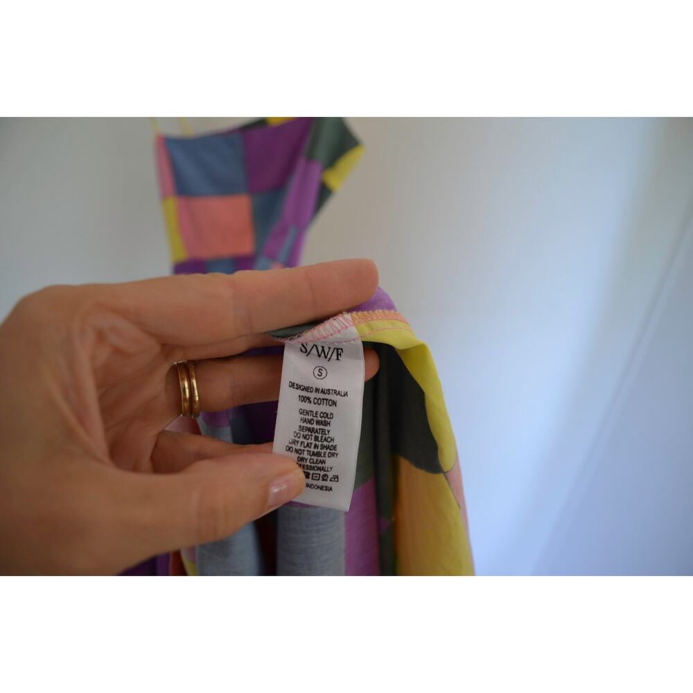 Anthropologie Bandeau Spaghetti Strap Maxi Cuixmala Patchwork Dress - Picture 10 of 11